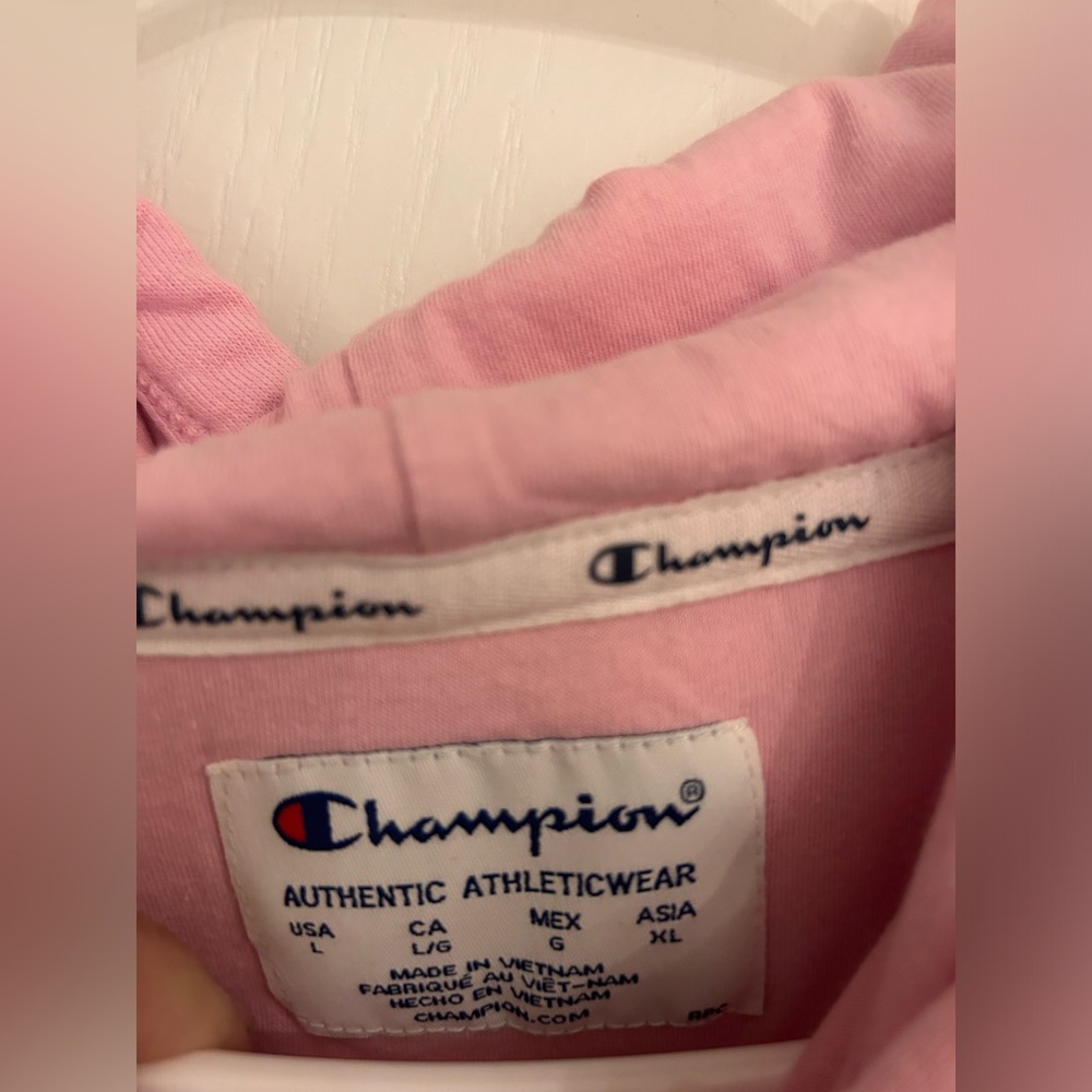 Champion Women's Pink Pullover Hoodie - Picture 3 of 6
